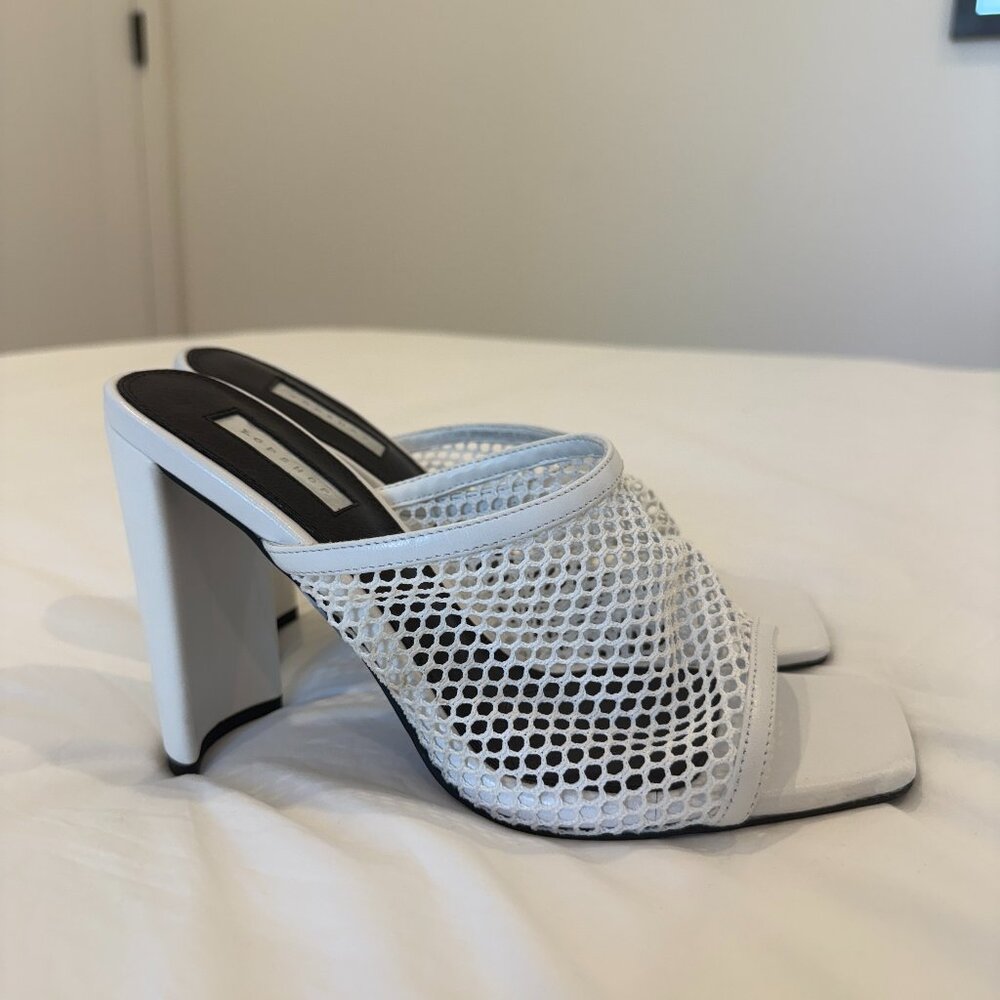 Topshop Mesh Mule Heels